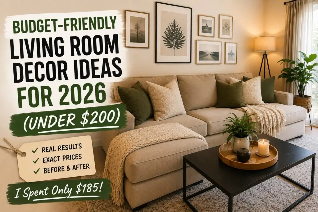 Budget-Friendly Living Room Decor Ideas for 2026 (Under $200): My Complete Room Makeover Challenge