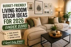 Budget-Friendly Living Room Decor Ideas for 2026 (Under $200): My Complete Room Makeover Challenge